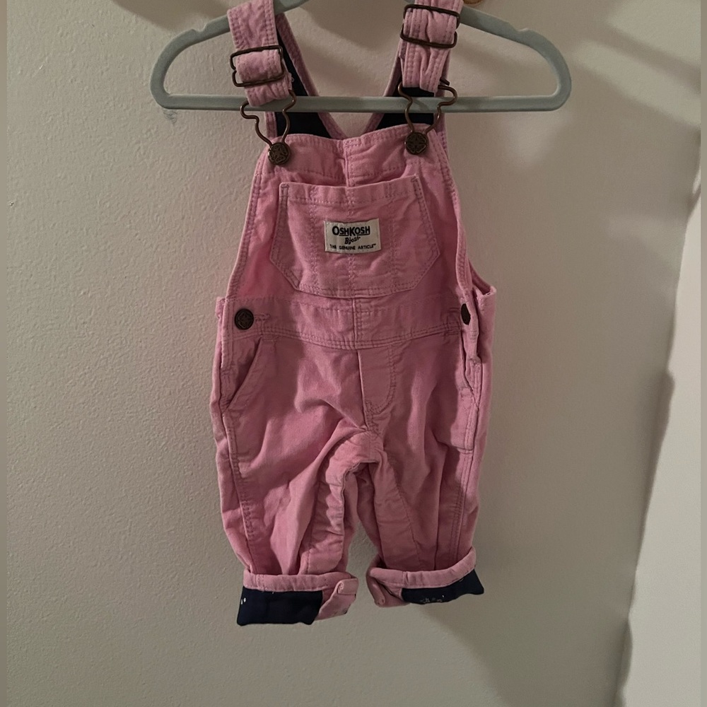 Baby girl overalls pink